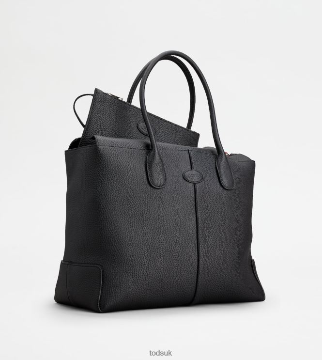 Tod's Women Di Bag in Leather Large 602L84266 Black