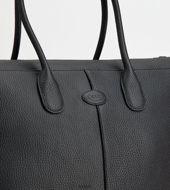Tod's Women Di Bag in Leather Large 602L84266 Black