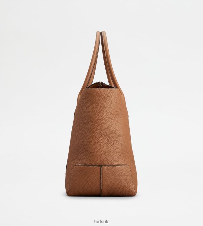 Tod's Women Di Bag in Leather Large 602L84267 Brown