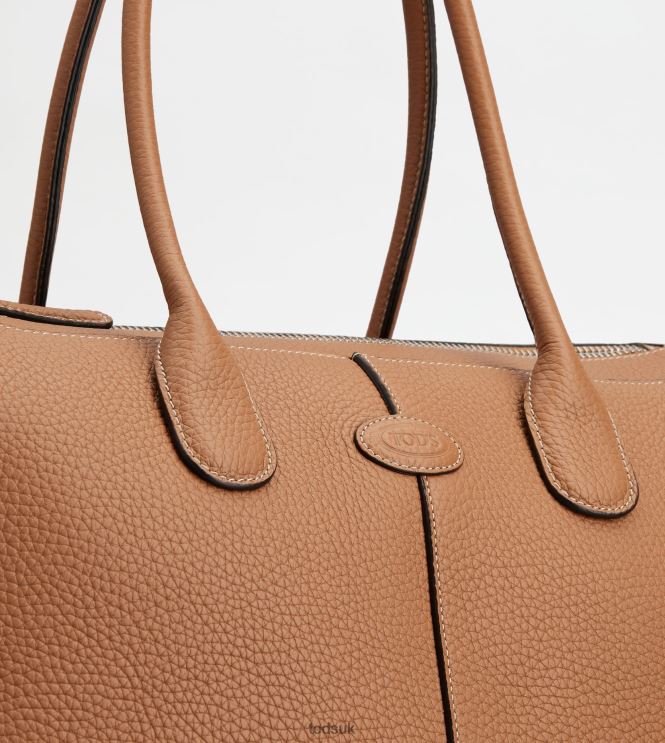 Tod's Women Di Bag in Leather Large 602L84267 Brown