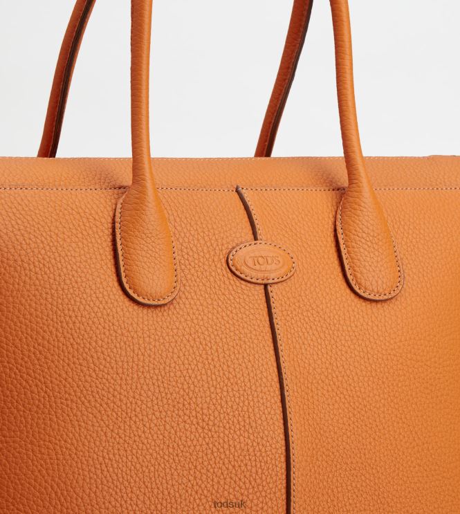 Tod's Women Di Bag in Leather Large 602L84325 Orange