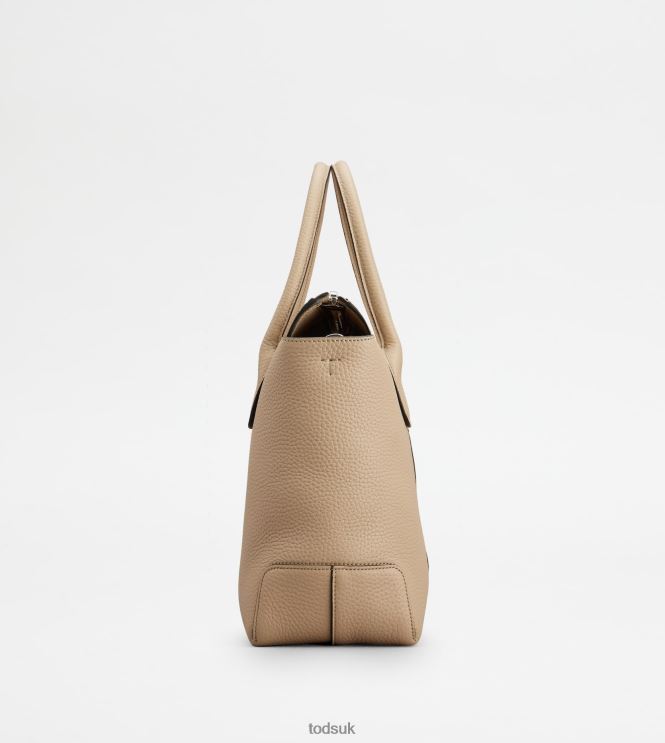 Tod's Women Di Bag in Leather Medium 602L84259 Beige