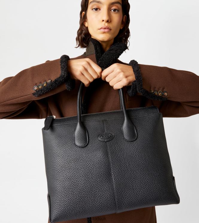 Tod's Women Di Bag in Leather Medium 602L84262 Black