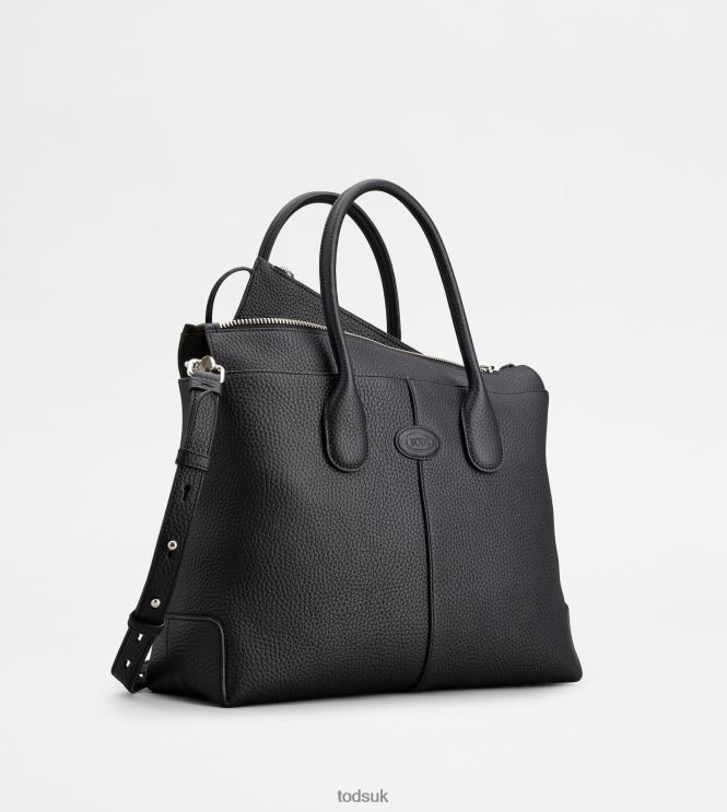 Tod's Women Di Bag in Leather Medium 602L84262 Black