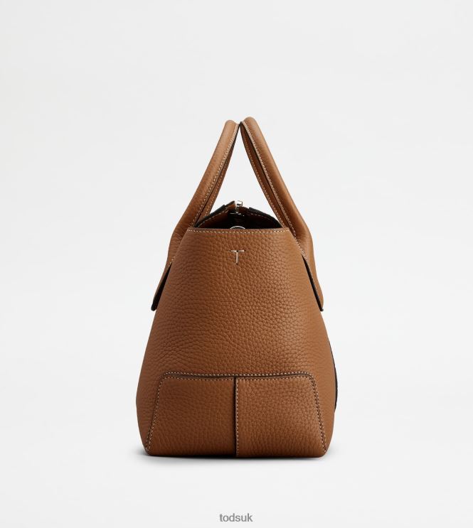 Tod's Women Di Bag in Leather Small 602L84268 Brown