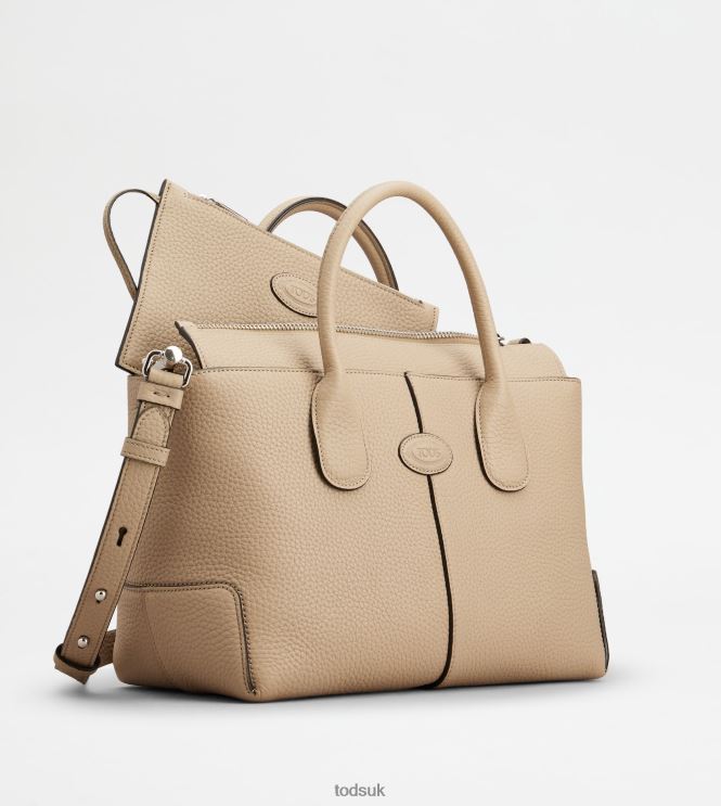 Tod's Women Di Bag in Leather Small 602L84271 Beige