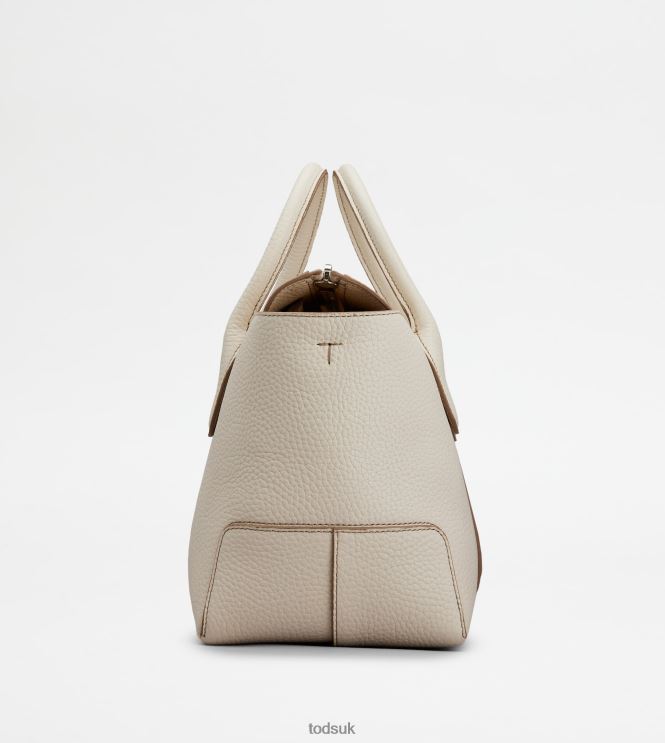 Tod's Women Di Bag in Leather Small 602L84272 Off White