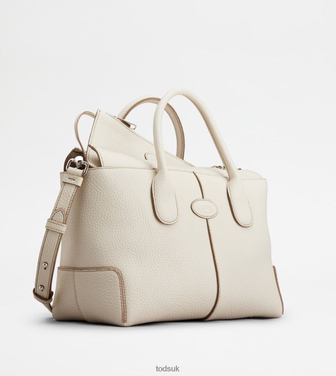 Tod's Women Di Bag in Leather Small 602L84272 Off White