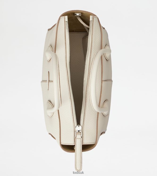 Tod's Women Di Bag in Leather Small 602L84272 Off White