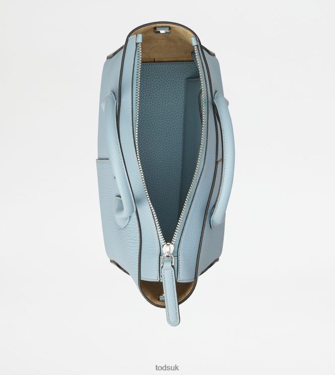 Tod's Women Di Bag in Leather Small 602L84274 Light Blue