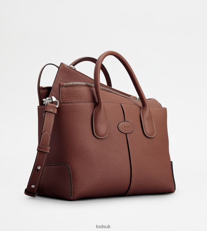 Tod's Women Di Bag in Leather Small 602L84324 Brown