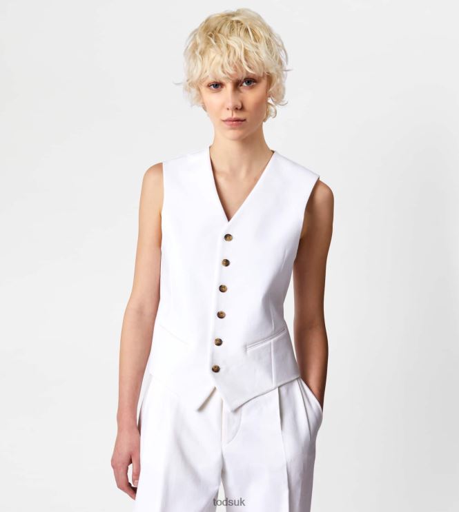 Tod's Women Gilet 602L84558 White