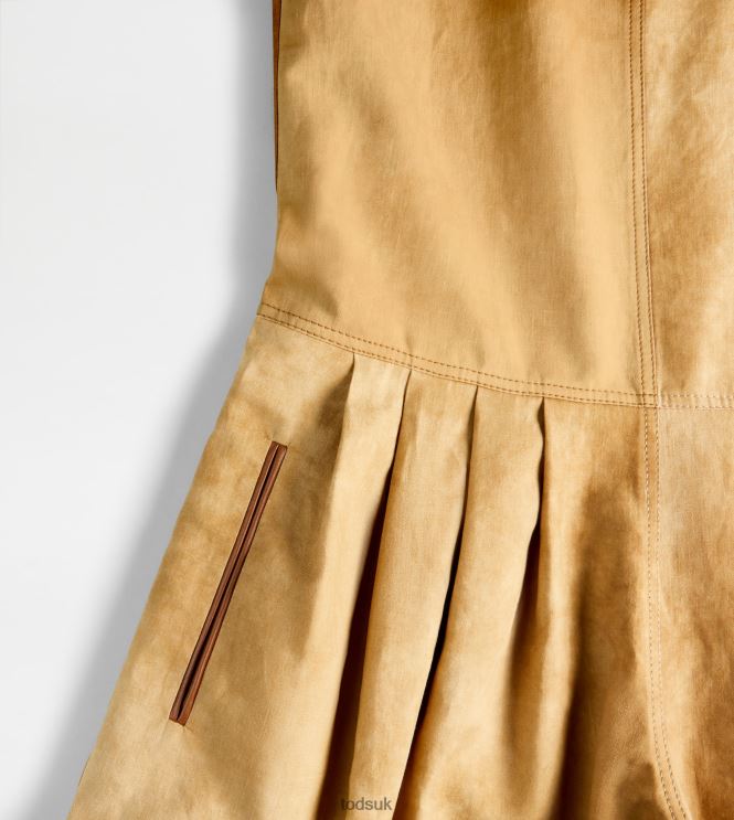 Tod's Women Linen Blend Short Jumpsuit 602L84574 Brown