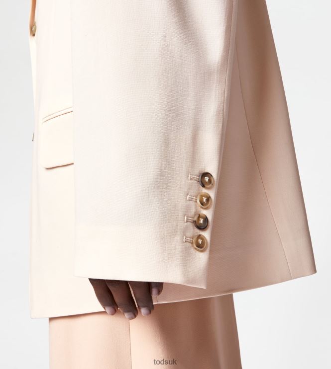 Tod's Women Oversized Blazer in Wool 602L84599 Off White