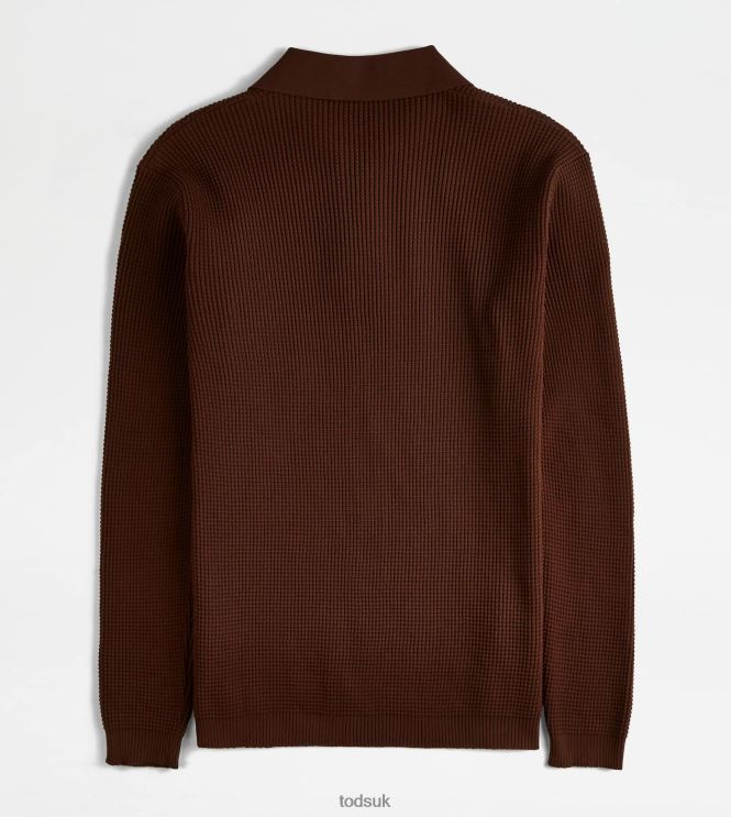 Tod's Women Polo Shirt in Knit 602L84579 Brown