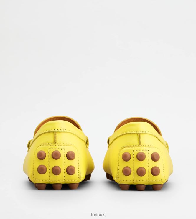Tod's Women Gommino Bubble in Leather 602L8483 Yellow