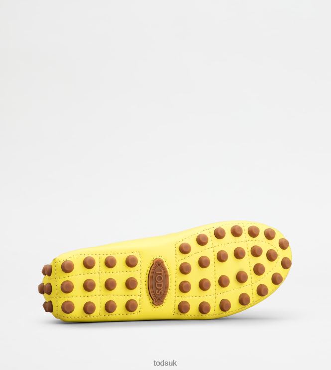 Tod's Women Gommino Bubble in Leather 602L8483 Yellow