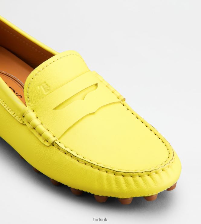 Tod's Women Gommino Bubble in Leather 602L8483 Yellow