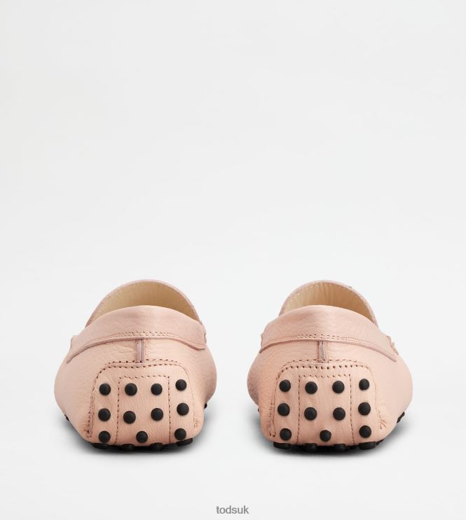 Tod's Women Gommino Driving Shoes in Leather 602L84109 Pink