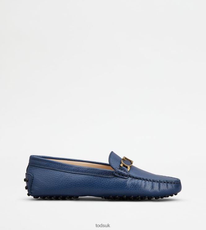 Tod's Women Gommino Driving Shoes in Leather 602L84111 Blue