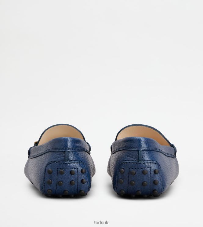 Tod's Women Gommino Driving Shoes in Leather 602L84111 Blue