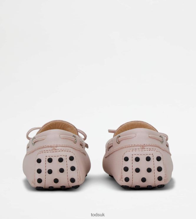 Tod's Women Gommino Driving Shoes in Leather 602L8467 Pink