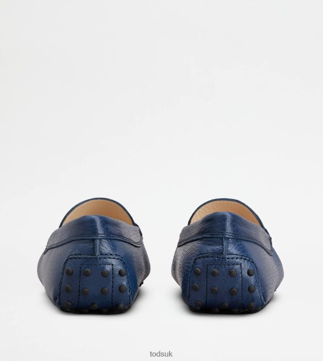 Tod's Women Gommino Driving Shoes in Leather 602L8476 Blue