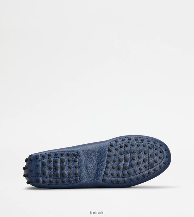 Tod's Women Gommino Driving Shoes in Leather 602L8476 Blue