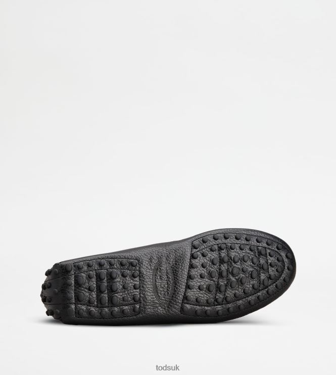 Tod's Women Gommino Driving Shoes in Leather 602L8478 Black