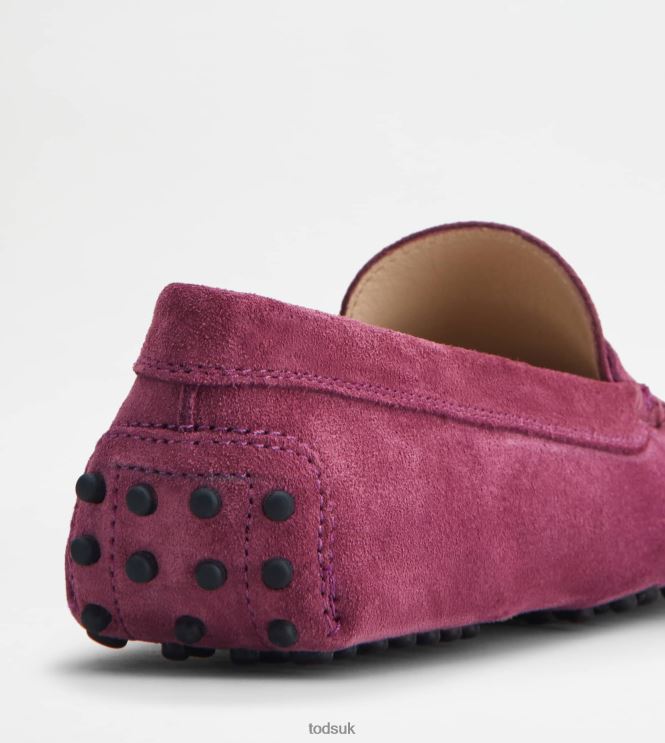 Tod's Women Gommino Driving Shoes in Suede 602L84102 Violet