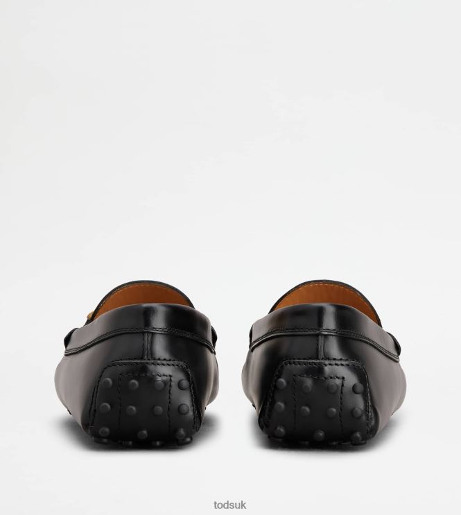 Tod's Women Kate Gommino Driving Shoes in Leather 602L8498 Black