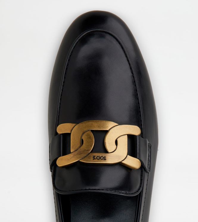 Tod's Women Kate Loafers in Leather 602L8455 Black