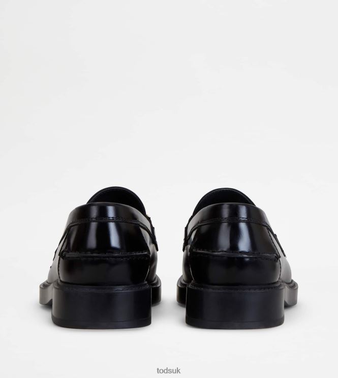 Tod's Women Loafers in Leather 602L8425 Black