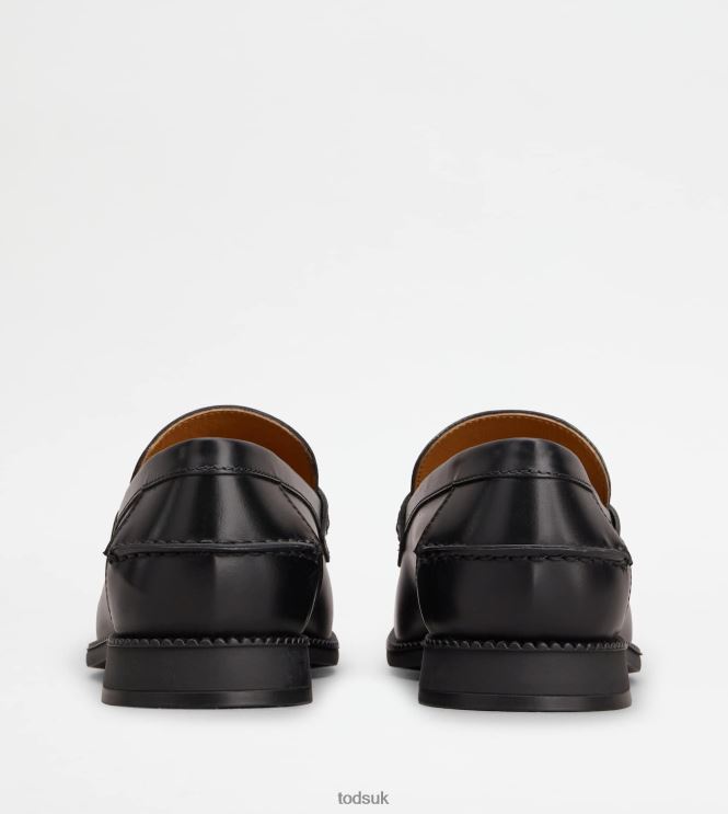 Tod's Women T Timeless Loafers in Leather 602L8456 Black