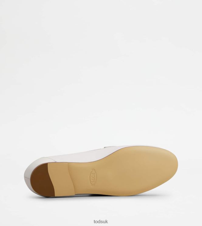 Tod's Women T Timeless Loafers in Leather 602L8459 White