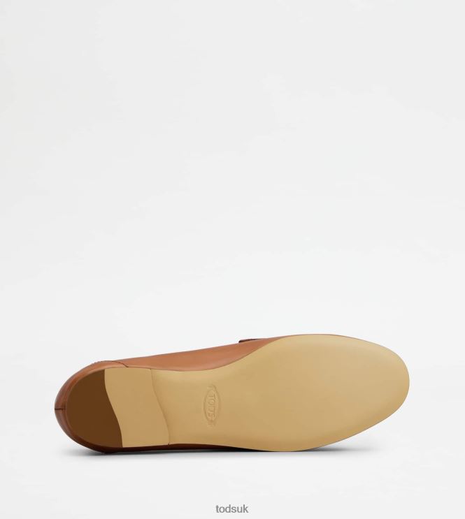 Tod's Women T Timeless Loafers in Leather 602L845 Brown