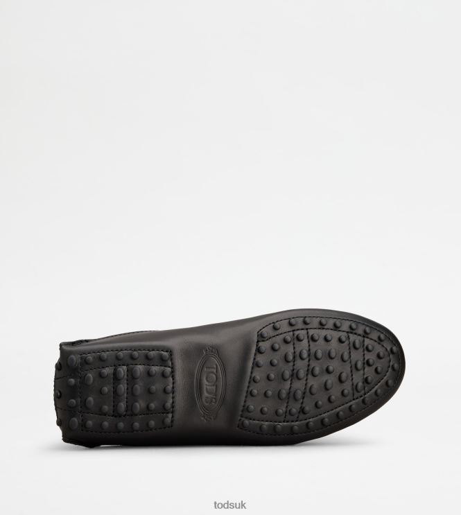 Tod's Women Gommino Mule Shoes in Leather 602L84229 Black