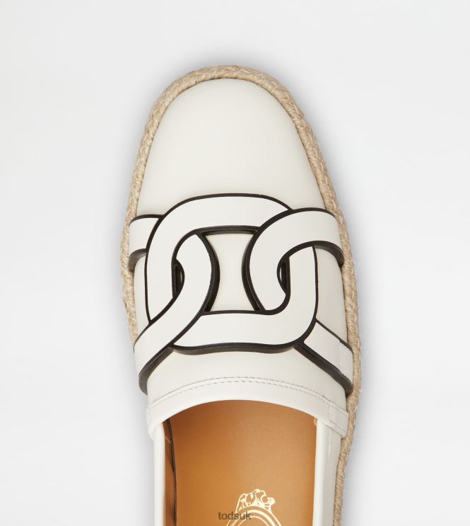 Tod's Women Kate Slip-Ons in Leather 602L84199 White