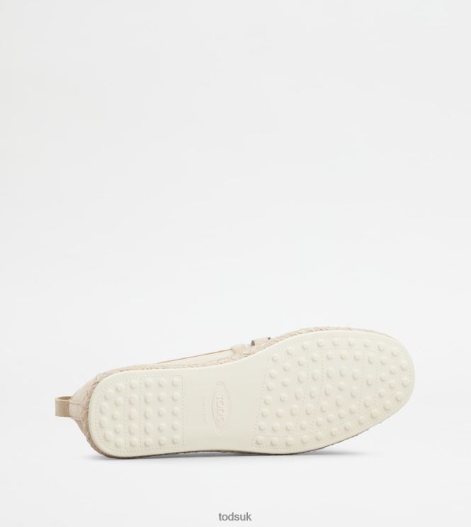 Tod's Women Kate Slip-ons in Suede 602L84198 Beige