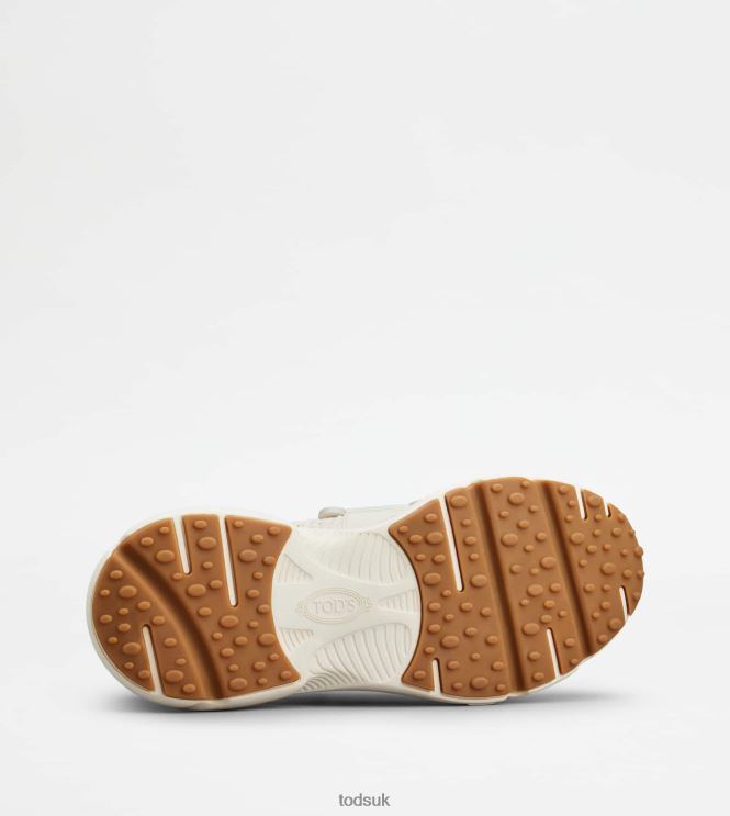 Tod's Women Slip-On Sneakers in Fabric 602L84119 Off White