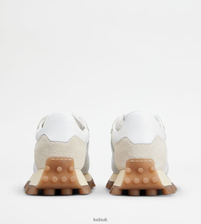 Tod's Women Sneakers 1T in Leather and Fabric 602L84130 White