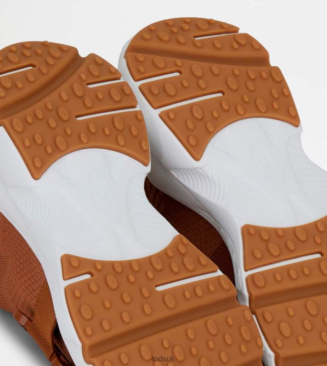 Tod's Women Sneakers in High-Tech Fabric 602L84124 Brown