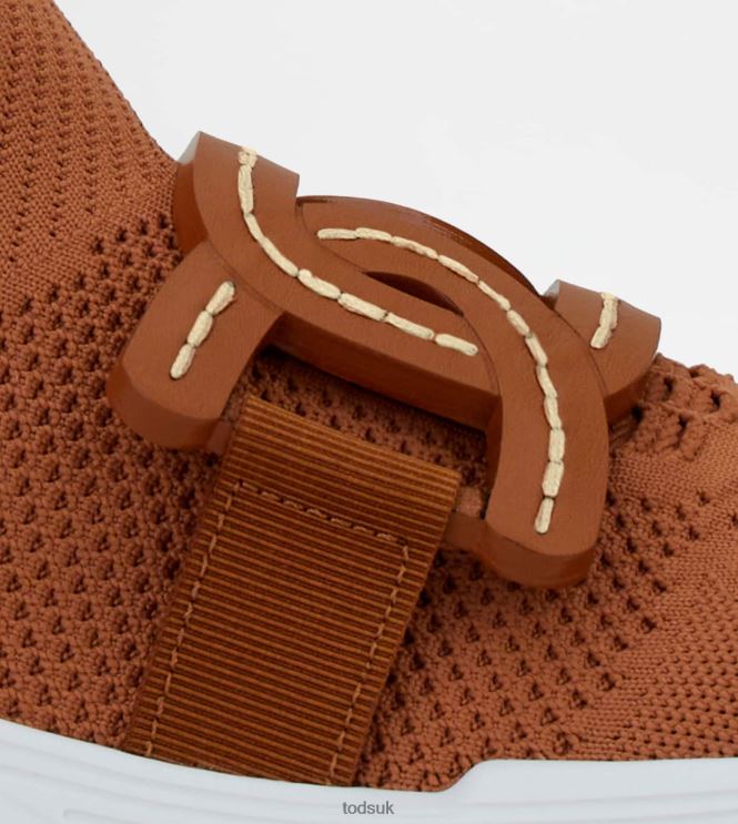 Tod's Women Sneakers in High-Tech Fabric 602L84124 Brown