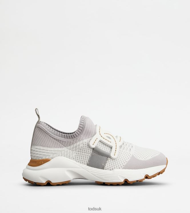 Tod's Women Sneakers in High-Tech Fabric 602L84125 Grey/Brown