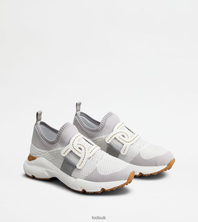 Tod's Women Sneakers in High-Tech Fabric 602L84125 Grey/Brown