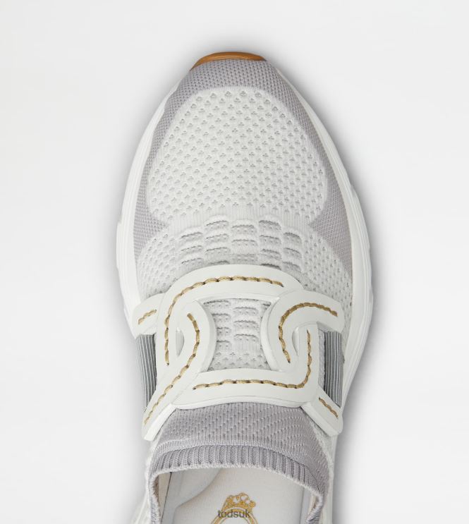 Tod's Women Sneakers in High-Tech Fabric 602L84125 Grey/Brown